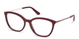 Guess Logo Lettering Cat-Eye Eyeglasses in Burgundy – Product Photo 2