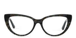 Shop Guess Rhinestone-Embellished Cat-Eye Eyeglasses in Green online.