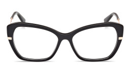 Shop Guess G Motif Cat-Eye Eyeglasses in Black online.