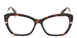 Shop Guess G Motif Cat-Eye Eyeglasses in Havana online.