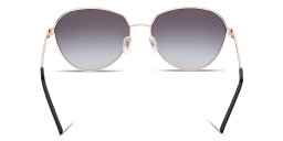 Shop Guess Logo Lettering Round Sunglasses in Black online.