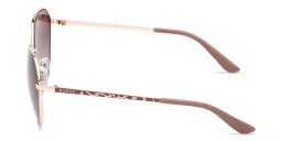 Guess Logo Lettering Round Sunglasses in Beige – Product Photo 3