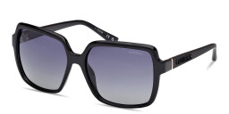 Guess Embossed Logo Oversized Square Sunglasses in Black – Product Photo 2