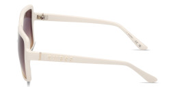 Guess Embossed Logo Oversized Square Sunglasses in White – Product Photo 3
