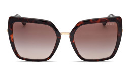 Guess Oversized Cat-Eye Sunglasses in Havana – Product Photo 1