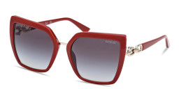 Guess Oversized Cat-Eye Sunglasses in Burgundy – Product Photo 2