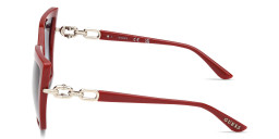 Guess Oversized Cat-Eye Sunglasses in Burgundy – Product Photo 3