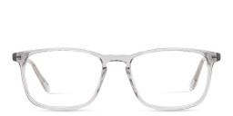 Shop TRICE Square Eyeglasses with Blue Light Filter in Transparent Grey online.