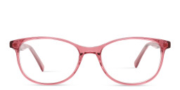 Shop TRICE Logo Kids Cat-Eye Eyeglasses with Blue Light Filter in Transparent Pink online.