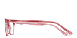 Shop TRICE Logo Kids Cat-Eye Eyeglasses with Blue Light Filter in Transparent Pink online.