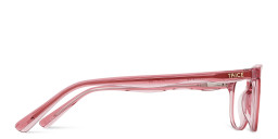 Shop TRICE Logo Kids Cat-Eye Eyeglasses with Blue Light Filter in Transparent Pink online.