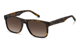 Tommy Hilfiger Logo Rectangle Sunglasses in Brown – Product Photo 2