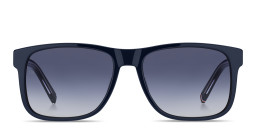 Tommy Hilfiger Logo Rectangle Sunglasses in Blue – Product Photo 1