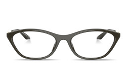 Shop Armani Exchange A|X Logo Irregular Eyeglasses in Grey online.