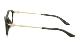 Shop Armani Exchange A|X Logo Irregular Eyeglasses in Grey online.