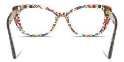 Dolce & Gabbana DG Motif Cat-Eye Eyeglasses in Havana – Product Photo 4