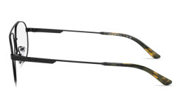 Emporio Armani Modern Wide Pilot Eyeglasses in Matte Black – Product Photo 3