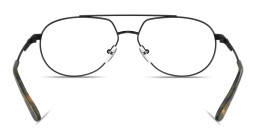 Emporio Armani Modern Wide Pilot Eyeglasses in Matte Black – Product Photo 4