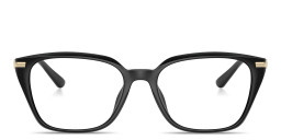 Shop Michael Kors Hainan Rectangle Eyeglasses in Black online.