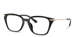 Shop Michael Kors Hainan Rectangle Eyeglasses in Black online.