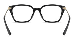 Shop Michael Kors Hainan Rectangle Eyeglasses in Black online.