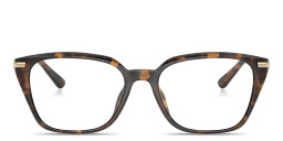 Shop Michael Kors Hainan Rectangle Eyeglasses in Tortoise online.