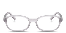 Shop Ray-Ban Junior Optics Kids Bio-Based Pillow Eyeglasses in Transparent Gray online.
