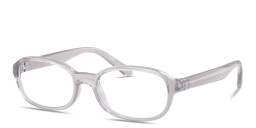 Shop Ray-Ban Junior Optics Kids Bio-Based Pillow Eyeglasses in Transparent Gray online.