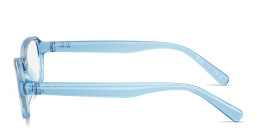 Shop Ray-Ban Junior Optics Kids Bio-Based Pillow Eyeglasses in Transparent Blue online.