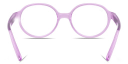 Ray-Ban Junior Optics Kids Bio-Based Panthos Eyeglasses in Transparent Violet – Product Photo 4