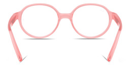 Shop Ray-Ban Junior Optics Kids Bio-Based Panthos Eyeglasses in Transparent Light Pink online.
