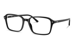 Shop Ray-Ban Raimond Optics Unisex Square Eyeglasses in Black online.