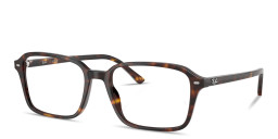 Shop Ray-Ban Raimond Optics Unisex Square Eyeglasses in Havana online.