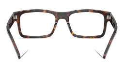 Ray-Ban Optics Unisex Rectangle Eyeglasses in Havana – Product Photo 4