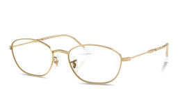 Shop Ray-Ban Optics Irregular Eyeglasses in Gold online.