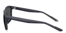 Shop Armani Exchange A|X Logo Square Sunglasses in Blue online.