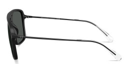 Shop Armani Exchange A|X Logo Pilot Sunglasses in Black online.