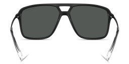 Shop Armani Exchange A|X Logo Pilot Sunglasses in Black online.