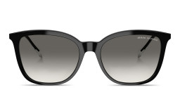 Shop Armani Exchange A|X Logo Butterfly Sunglasses in Black online.