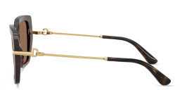 Shop Dolce & Gabbana DNA Butterfly Sunglasses in Havana online.