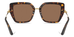 Shop Dolce & Gabbana DNA Butterfly Sunglasses in Havana online.