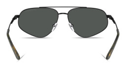 Emporio Armani Modern Pilot Sunglasses in Matte Black – Product Photo 4