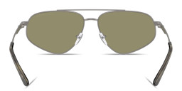 Shop Emporio Armani Modern Pilot Sunglasses in Gunmetal online.