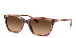 Emporio Armani Eaglo Logo Cat-Eye Sunglasses in Havana – Product Photo 2