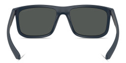 Shop Emporio Armani Essential Leisure Square Sunglasses in Matte Blue online.
