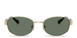 Shop Michael Kors Monte Carlo Oval Sunglasses in Gold online.