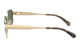 Shop Michael Kors Monte Carlo Oval Sunglasses in Gold online.