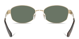 Shop Michael Kors Monte Carlo Oval Sunglasses in Gold online.