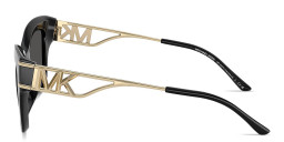 Shop Michael Kors Cantabria Square Sunglasses in Black online.