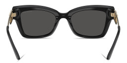 Shop Michael Kors Cantabria Square Sunglasses in Black online.